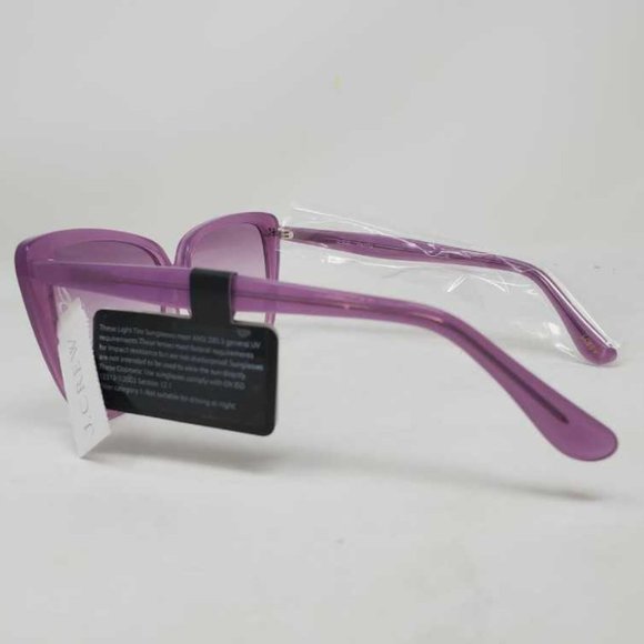 New women\'s J crew Oversized square sunglasses in Bright Petunia pink main image 4